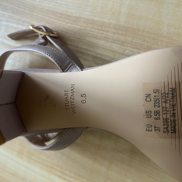STUART WEITZMAN Dancer 75 Block Sandal Heels 6.5 B - Picture 6 of 9